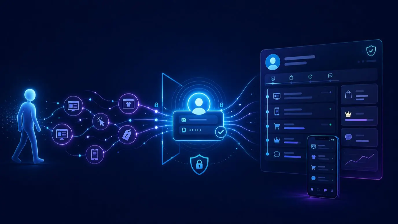 Identify website visitors: from anonymous visit to customer profile